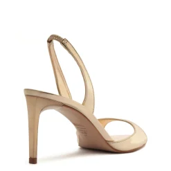 Scarlett Sling Mid Metallic Sandal in Platina