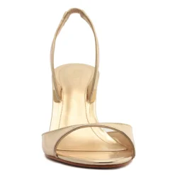 Scarlett Sling Mid Metallic Sandal in Platina