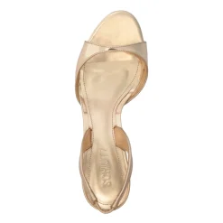 Scarlett Sling Mid Metallic Sandal in Platina