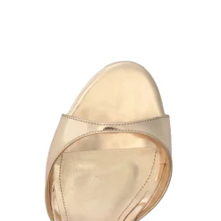 Scarlett Sling Mid Metallic Sandal in Platina