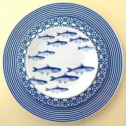 School of Fish Canapé Plates Boxed, Set of 4