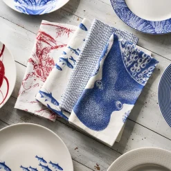 School of Fish Dinner Napkins, Set of 4