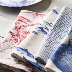 School of Fish Dinner Napkins, Set of 4