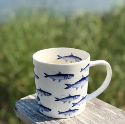 School of Fish Mug Blue