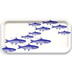 School of Fish Small Rectangular Birchwood Tray