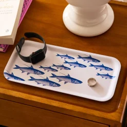 School of Fish Small Rectangular Birchwood Tray