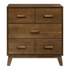 Scoot 3-Drawer Changer Dresser with Removable Changing Tray in Natural Walnut