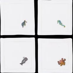 Sea Life Mixed Cocktail Napkin Set