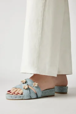 Sea Shella Espadrilles in Sky Blue