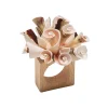 Seashell Burst Napkin Ring in Ivory & Natural, Set of 4