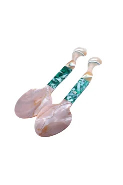 Seashell Serving Set in Green