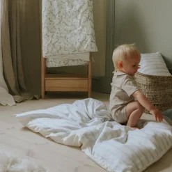 Seaside Stripes Baby Duvet in Ocean