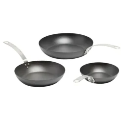 Seasoned Carbon Steel Frying Pan, Set of 3
