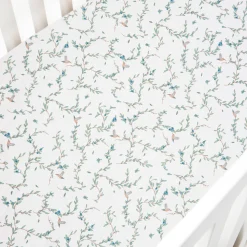 Secret Garden Crib Sheet in Ivory