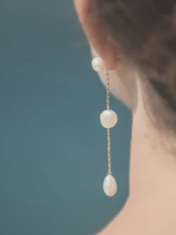 Selene Earrings in White