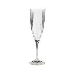 Sensa Collection Flutes in Clear, Set of 6