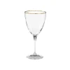 Sensa Collection Water Glasses 14 oz in Golden Rim, Set of 6