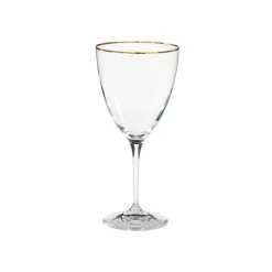 Sensa Collection Water Glasses 14 oz in Golden Rim, Set of 6