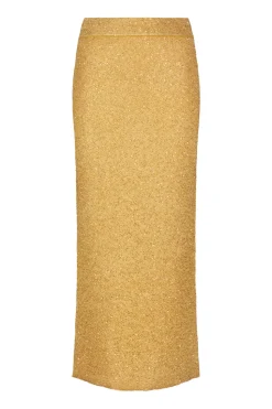 Sequin Knit Pencil Skirt in Sunlight