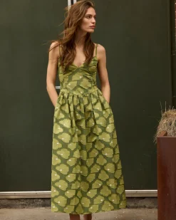 Serena Dress in Avocado