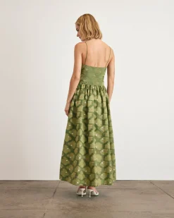 Serena Dress in Avocado