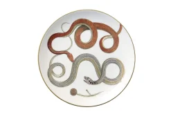 Serpentine Dinner Plate in Red Serpentines