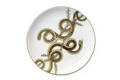 Serpentine Dinner Plate in Roped Serpentines