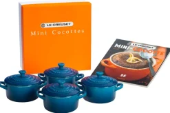 Set of 4 Cocottes with Mini-Cocotte Cookbook