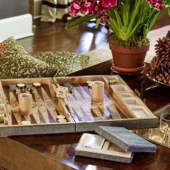 Shagreen Backgammon Set