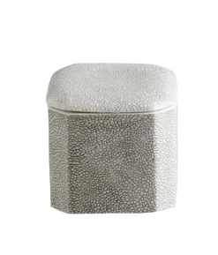 Shagreen Cotton Jar in Gray
