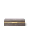 Shagreen Envelope Box, Chocolate