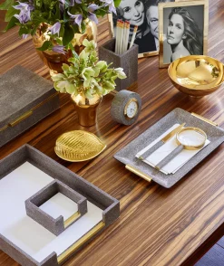 Shagreen Envelope Box, Chocolate