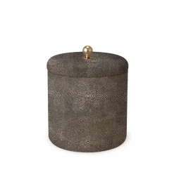 Shagreen Ice Bucket, Chocolate