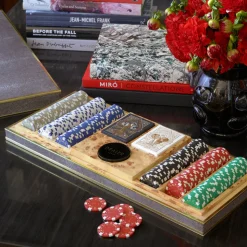 Shagreen Poker Set