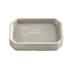 Shagreen Soap Dish in Gray