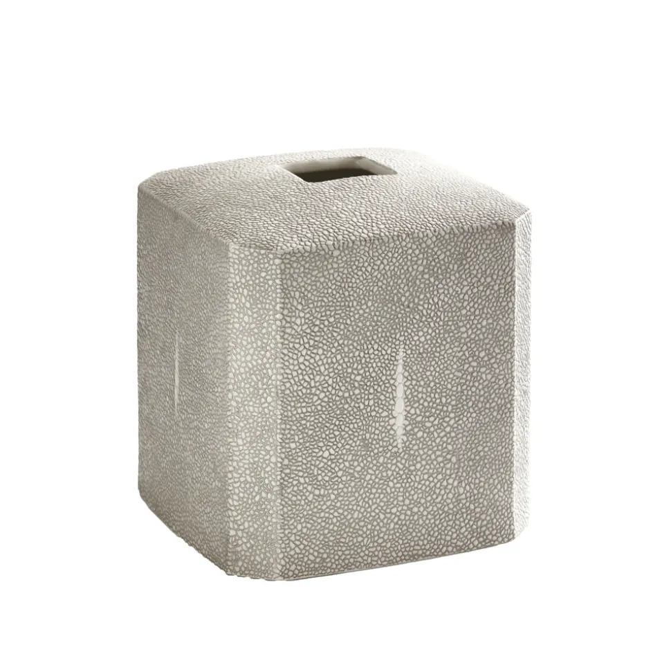 Shagreen Tissue Holder in Gray