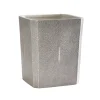 Shagreen Waste Basket in Gray