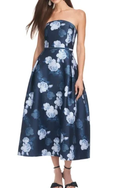 Shay Dress in Midnight Glacial Rose