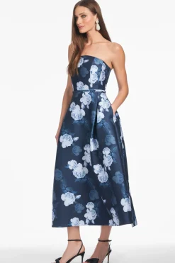 Shay Dress in Midnight Glacial Rose