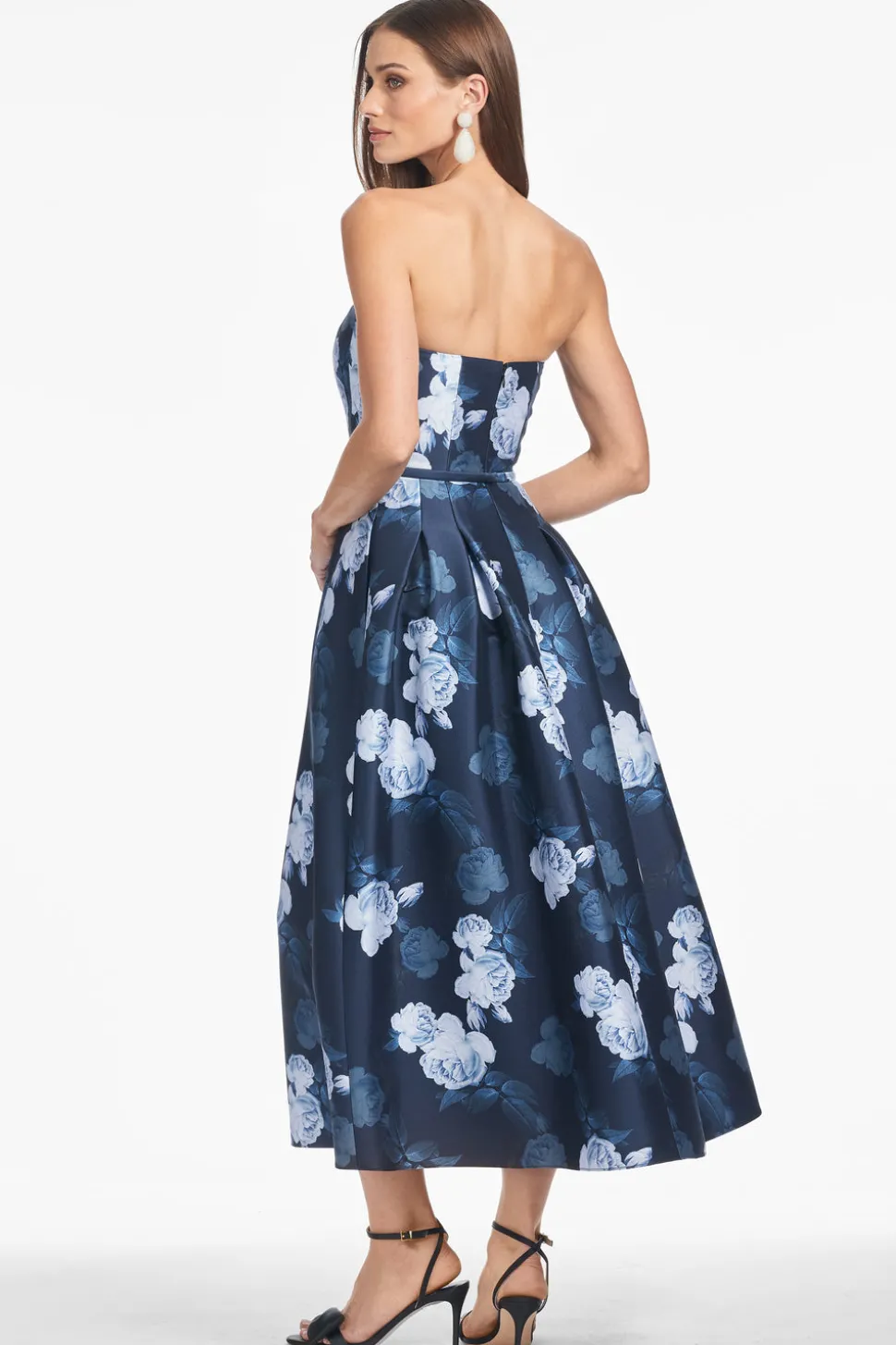 Shay Dress in Midnight Glacial Rose