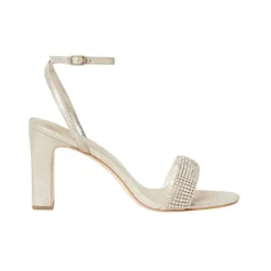 Shay Sandal in Cappuccino Suede Rhinestones