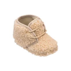 Shearling Baby Bootie in Beige