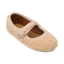 Shearling Mary Jane in Beige