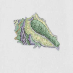 Shell Conch Teal Towel