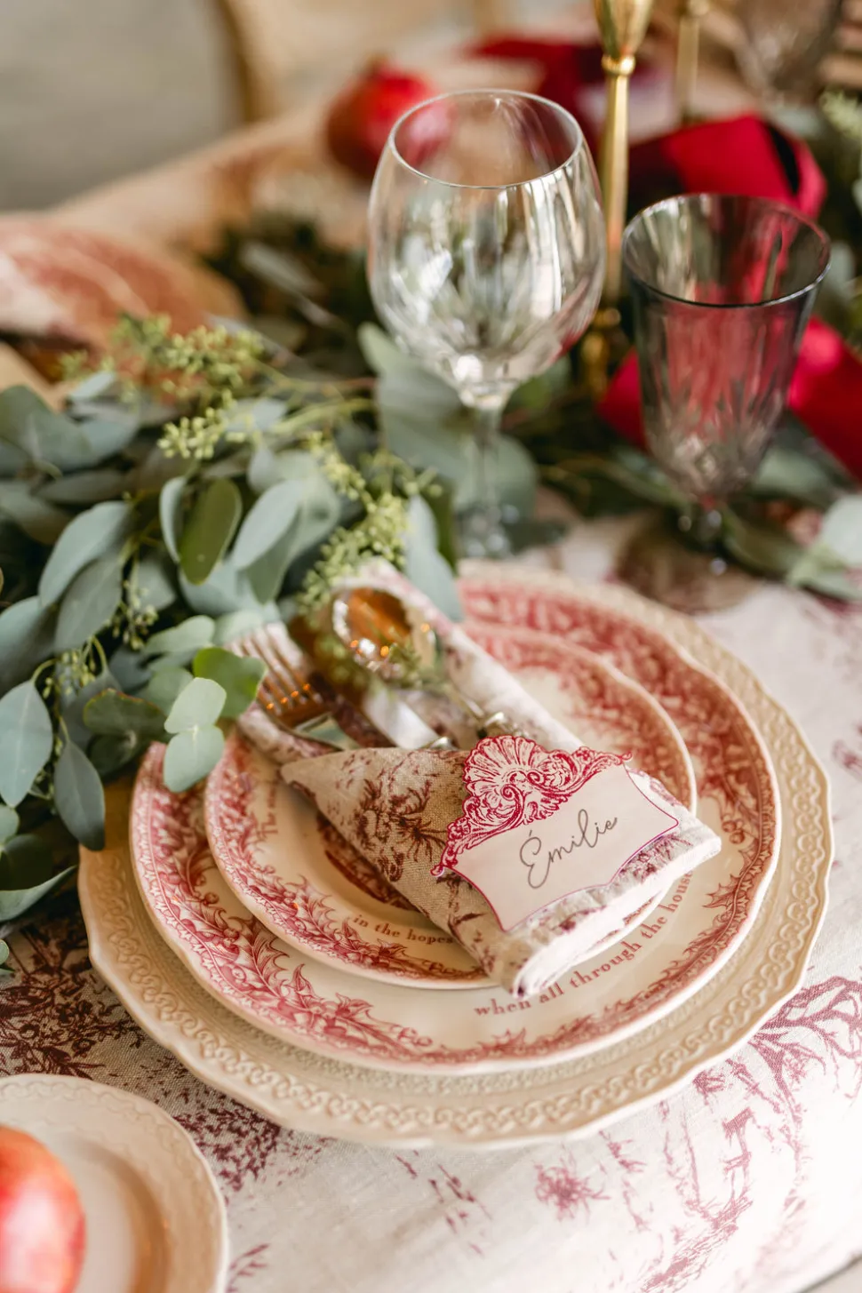 Shell Flourish Place Card
