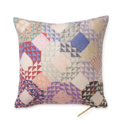 Shell Kaleidoscope Quilt Pillow