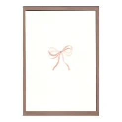 Shell Pink Bow Ribbon Cards, Set of 5