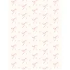 Shell Pink Bow Wrapping Paper