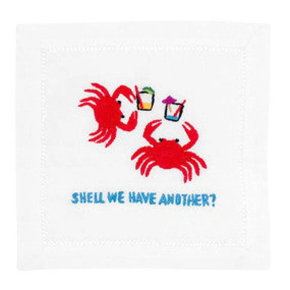 Shell We Have Another? Cocktail Napkins, Set of 4