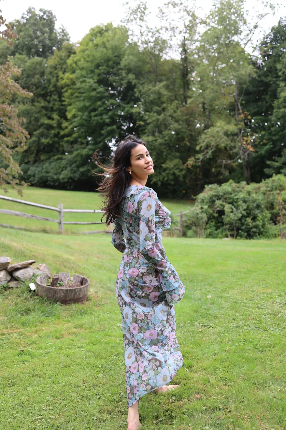 Shellona Dress in Vintage Floral